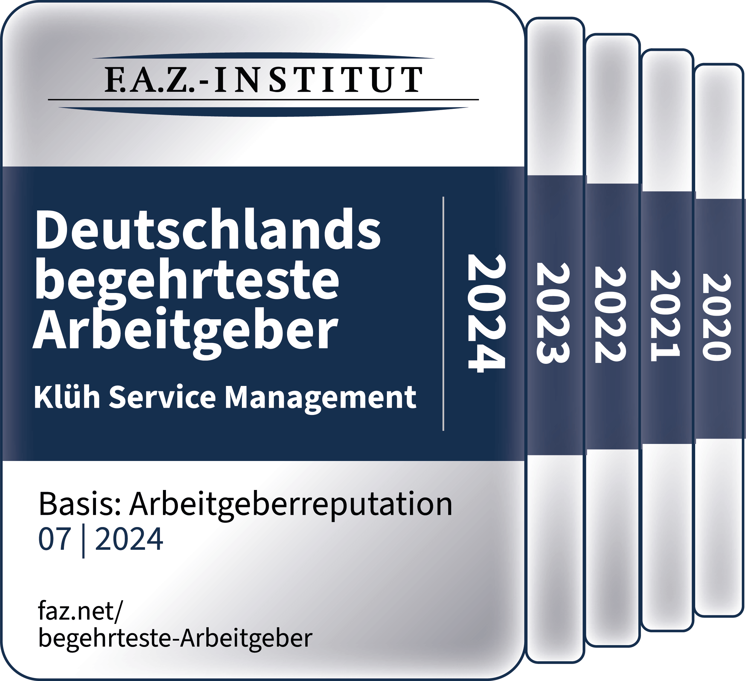 F.A.Z.-Institut „begehrtester Arbeitgeber 2024“-Siegel